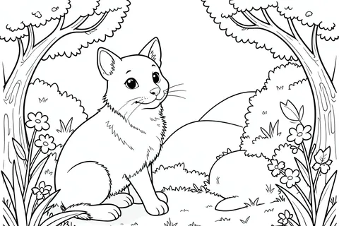 AI generated colouring pages example
