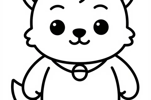 AI generated colouring pages example