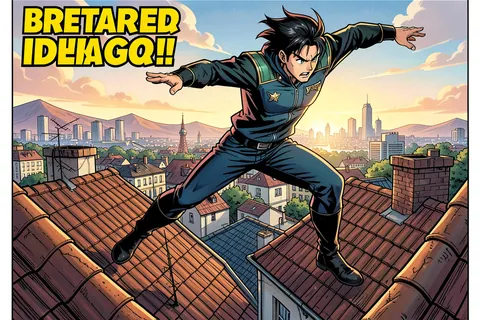 AI generated comic panels example