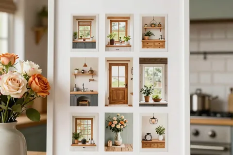 AI generated cosy cottage scenes example