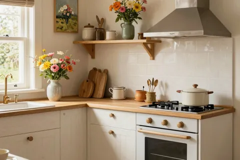 AI generated cosy cottage scenes example