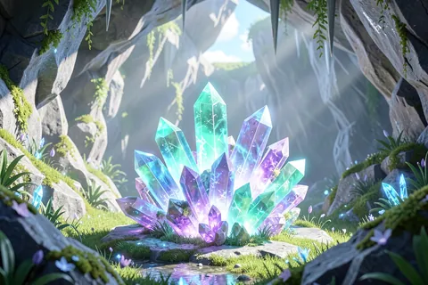 AI generated crystal art example