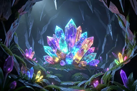 AI generated crystal art example