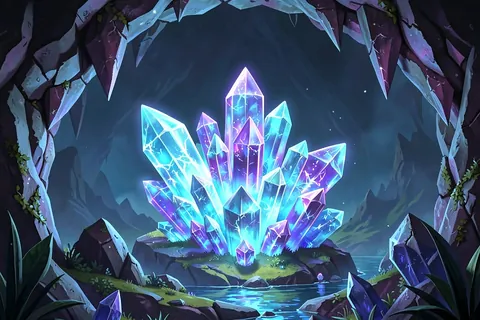 AI generated crystal art example