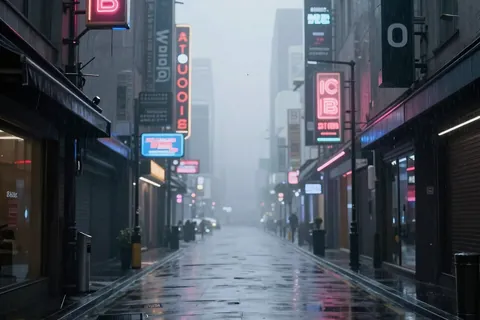 AI generated cyberpunk cities example