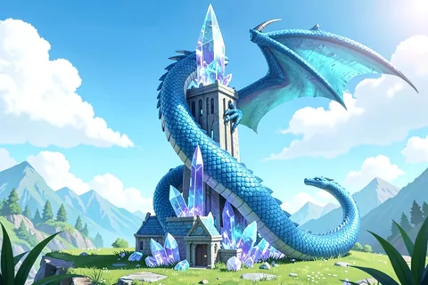 AI generated dragon art example