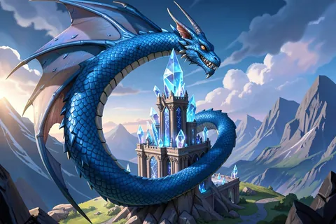 AI generated dragon art example