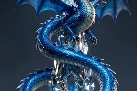 AI generated dragon art example