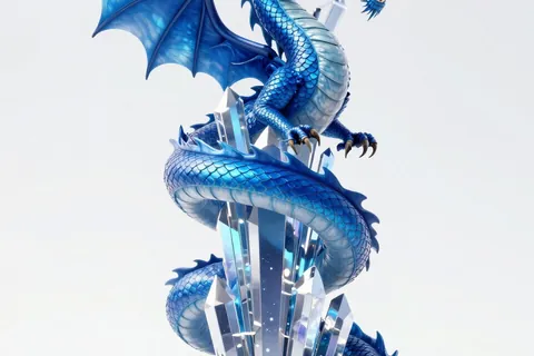 AI generated dragon art example
