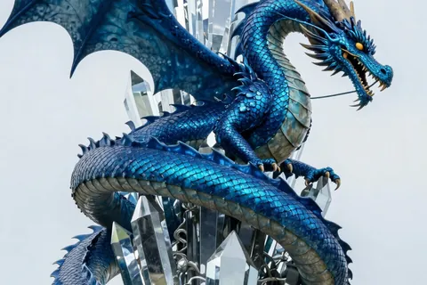 AI generated dragon art example