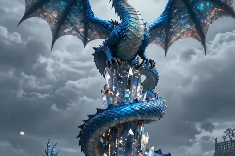AI generated dragon art example