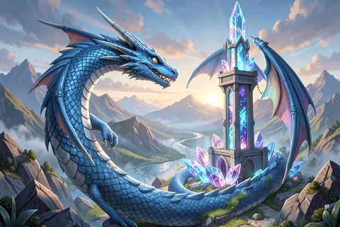 AI generated dragon art example