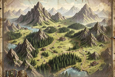 AI generated fantasy maps example