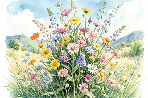 AI generated flower art example