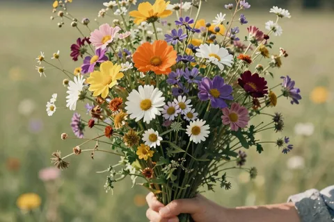 AI generated flower art example