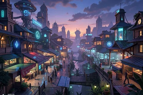 AI generated game concept art example