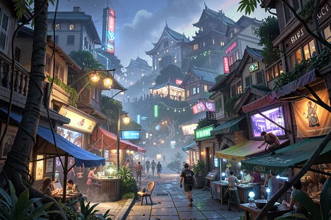 AI generated game concept art example