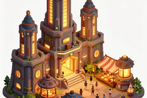 AI generated game concept art example