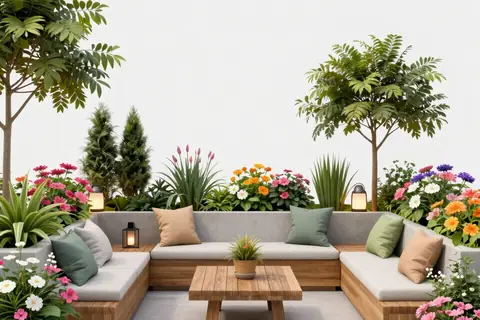 AI generated garden ideas example