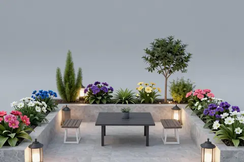 AI generated garden ideas example