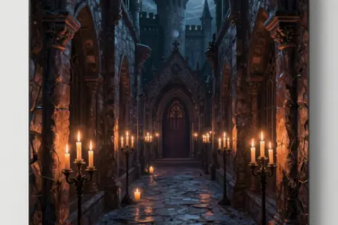 AI generated gothic art example