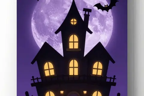 AI generated halloween art example