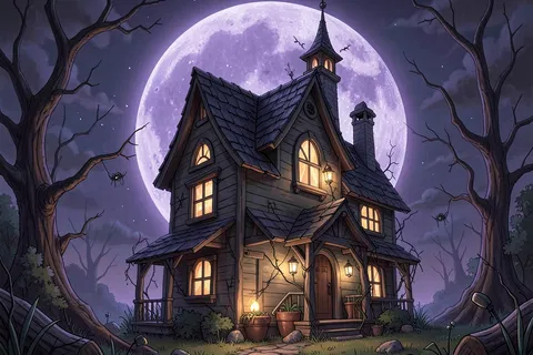 AI generated halloween art example