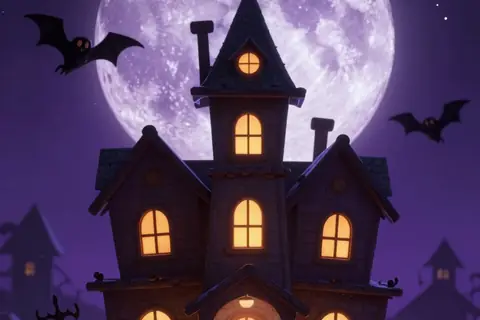 AI generated halloween art example