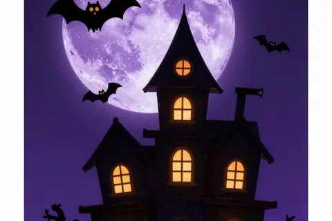 AI generated halloween art example