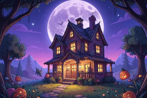 AI generated halloween art example