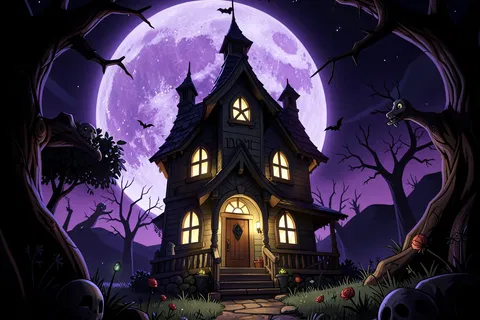 AI generated halloween art example