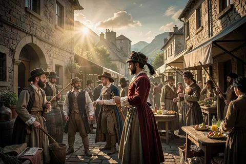 AI generated history scenes example
