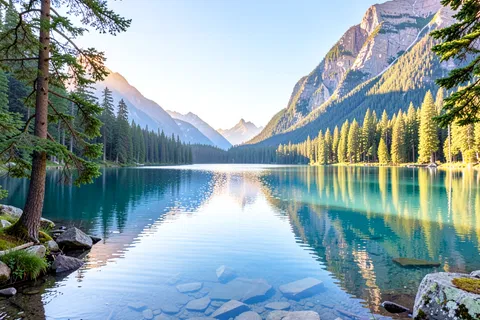 AI generated landscape art example