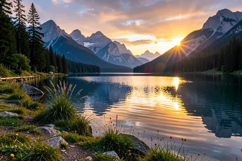AI generated landscape art example