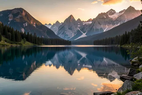 AI generated landscape art example