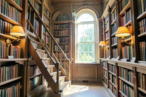 AI generated library scenes example