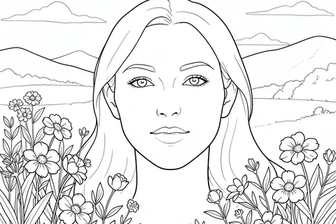 AI generated line art example