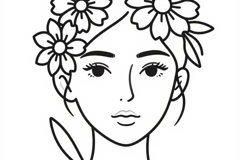AI generated line art example