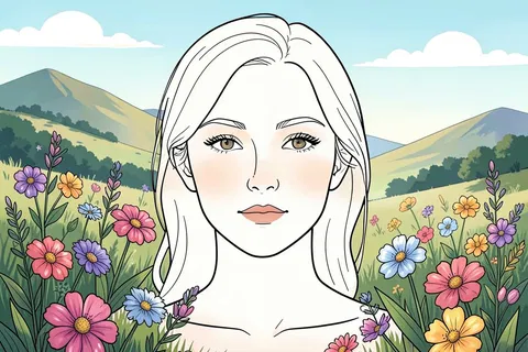 AI generated line art example