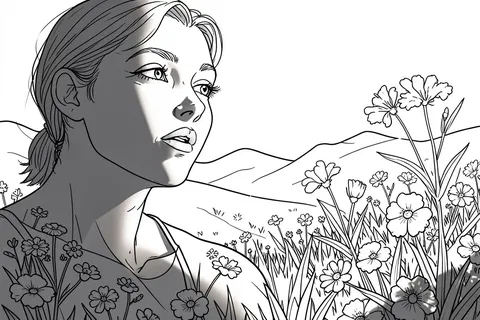 AI generated line art example