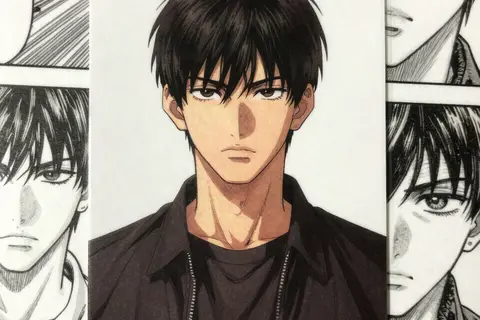 AI generated manga panels example