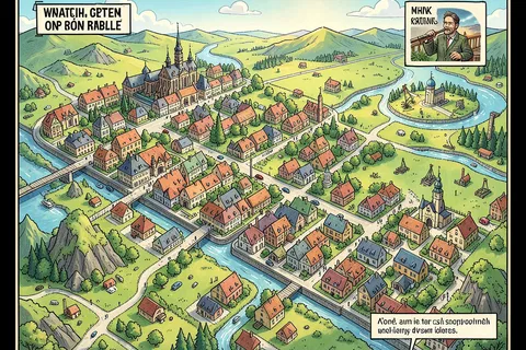 AI generated map illustrations example
