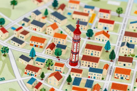 AI generated map illustrations example