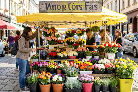 AI generated market stalls example