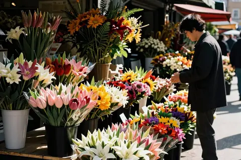 AI generated market stalls example