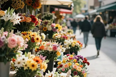 AI generated market stalls example