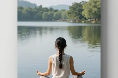 AI generated meditation art example
