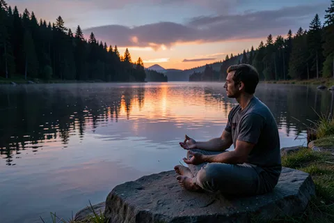 AI generated meditation art example
