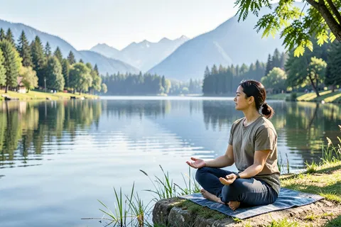 AI generated meditation art example