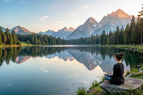AI generated meditation art example